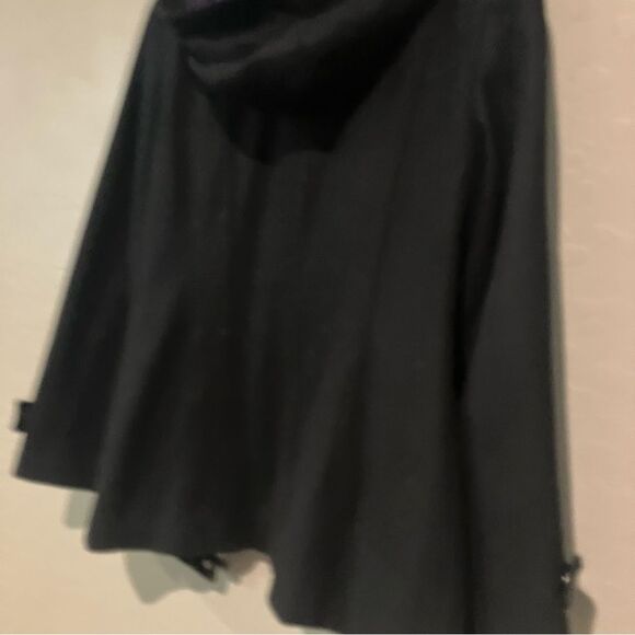 Calvin Klein Black Winter Wool Blend Coat with Removable Hood Women's Size 6 - Picture 13 of 16